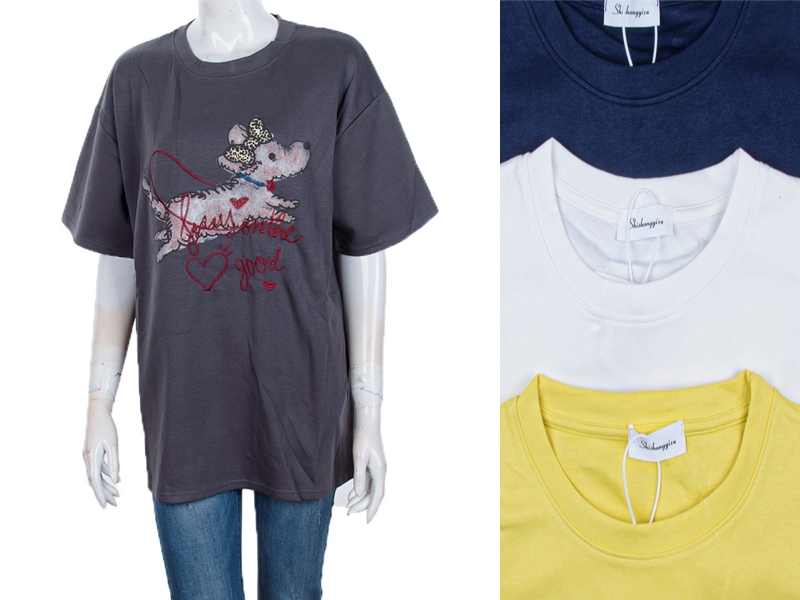 Футболка BIG clothes (one size) 4064-1207 mix (лето)