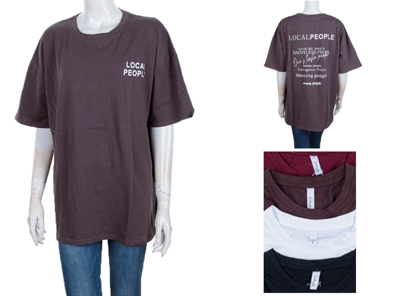 Футболка BIG clothes (one size) 4064-8213 mix (лето)