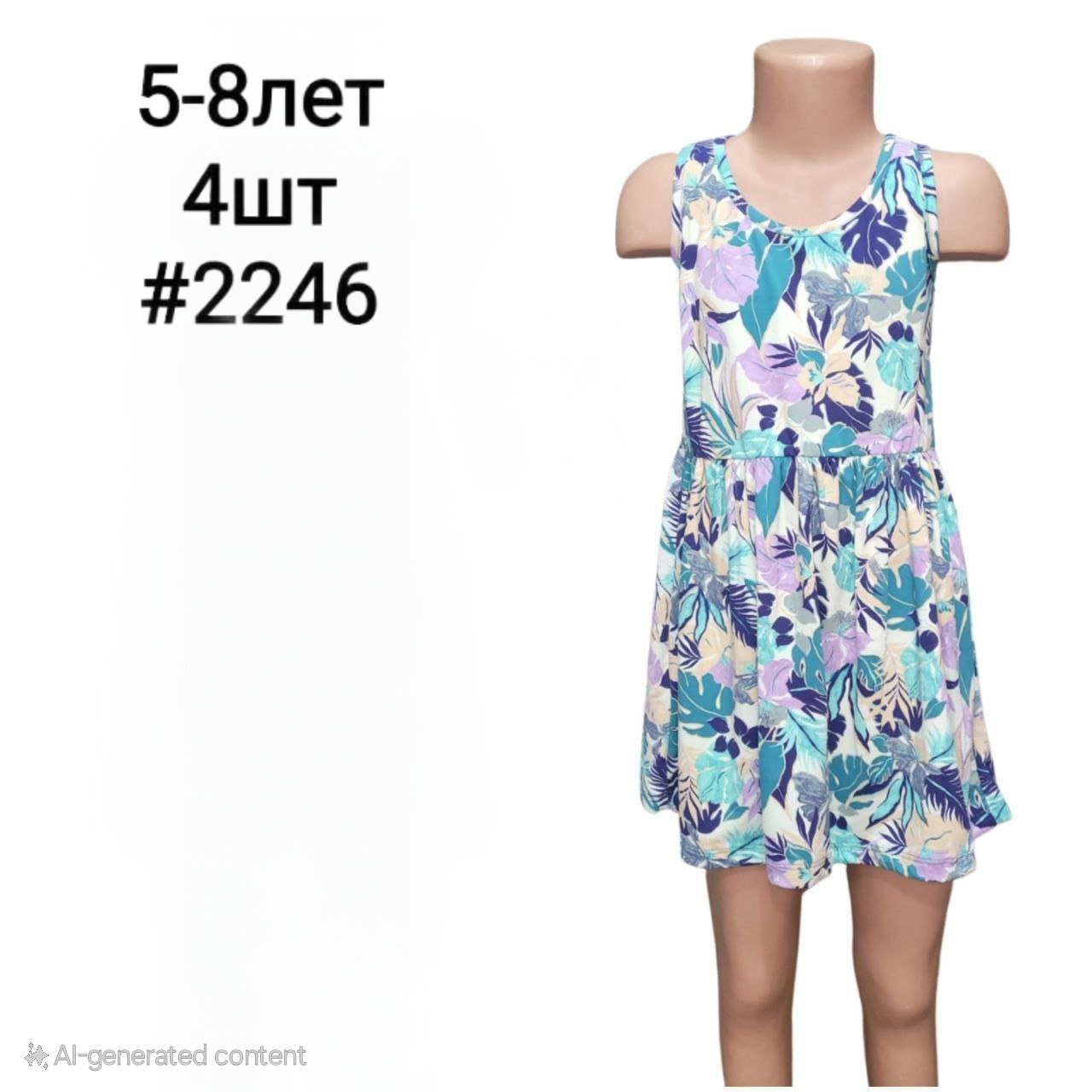 Платье MMZ (5-8) 2246 blue (лето)