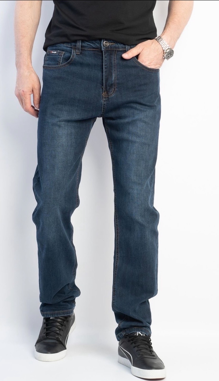 Джинсы God Baron (32-42) 077-8 blue (деми)