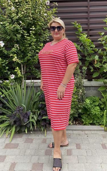 Платье BAT (46-56) 12 red (лето)