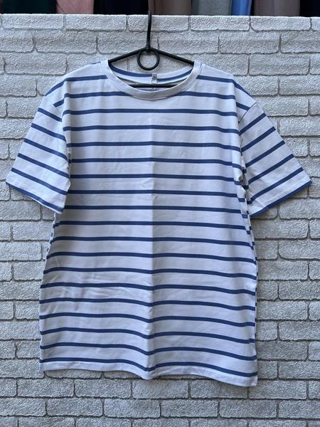 Футболка Valentina (42-56) 101 white-blue (лето)