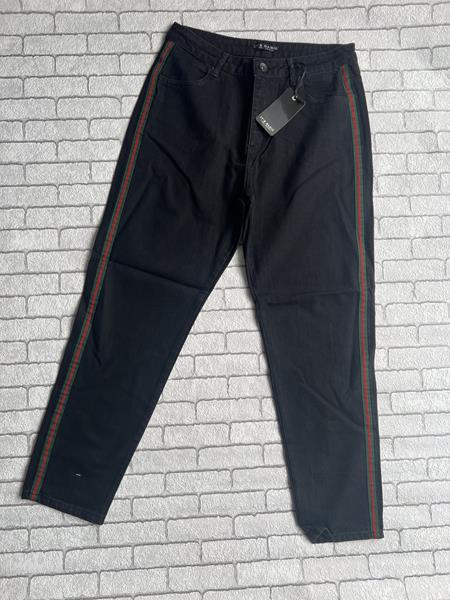 Джинсы Valentina (32-42) VL82 black (деми)