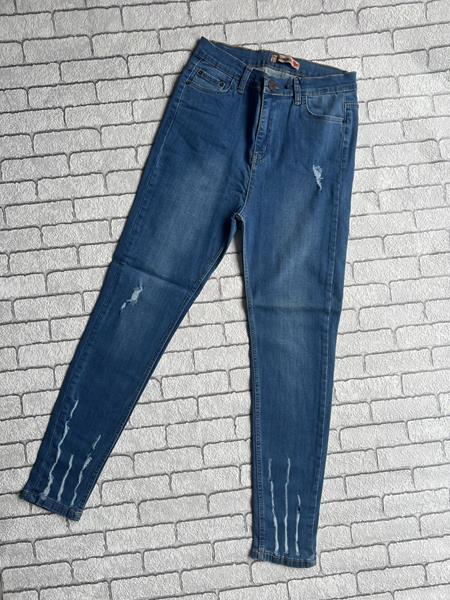 Джинсы Valentina (S-XL) VL83 l.blue (деми)