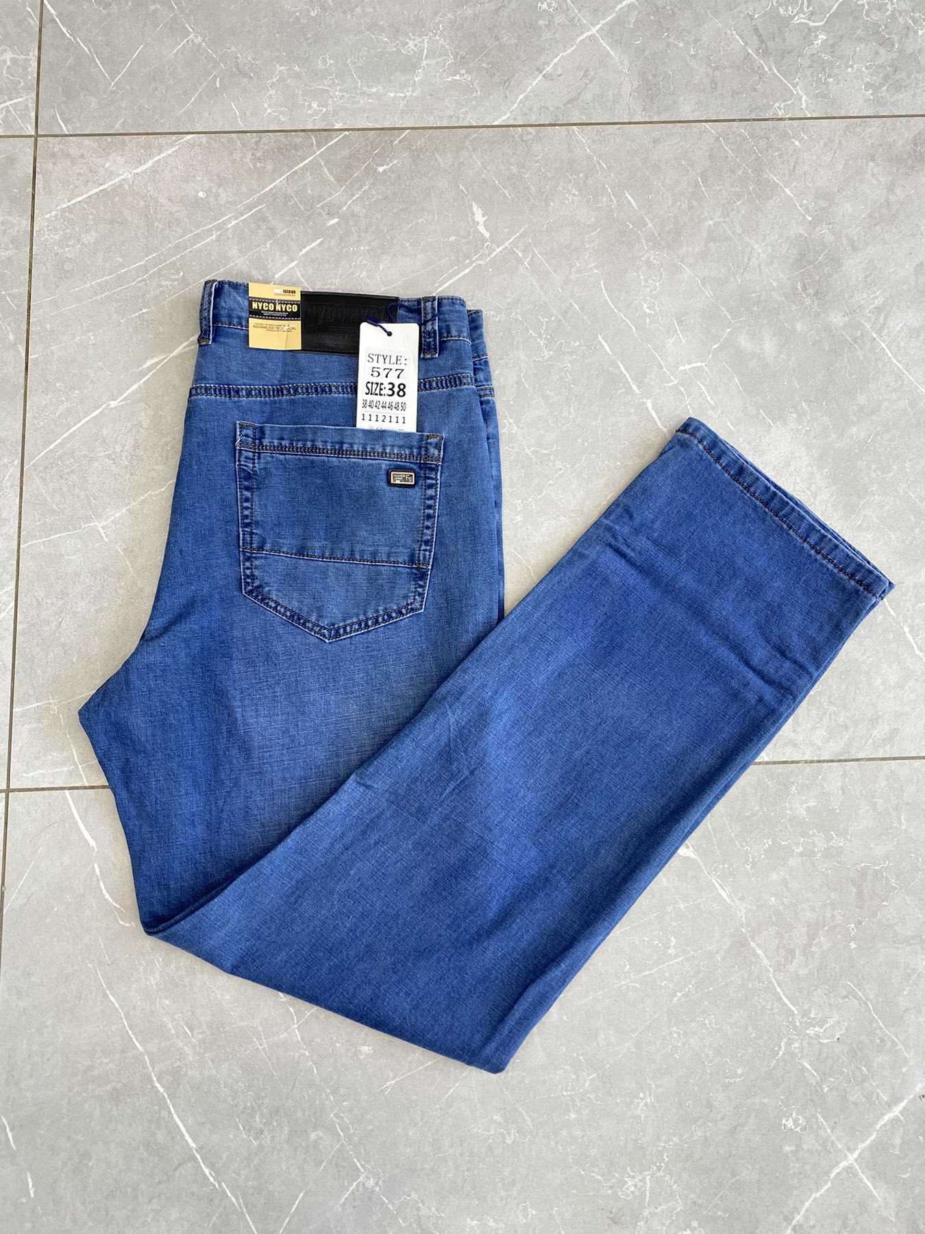 Джинсы God Baron (38-50) 577 blue (деми)