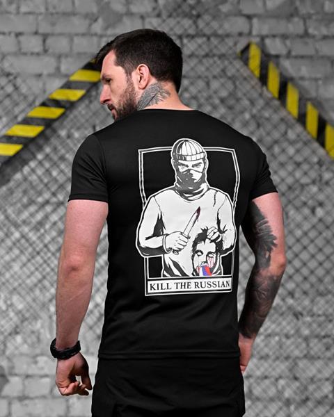 Футболка Madoka (M-3XL) 913 black (лето)