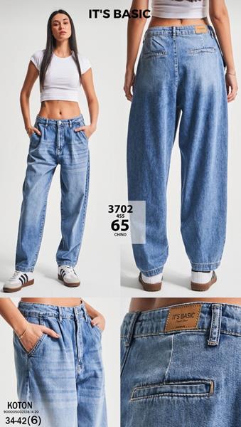 Джинсы Jeans Style (34-42) 3702-65 blue (деми)