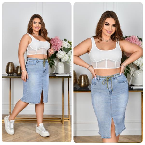 Юбка Lady N (32-42) 802 l.blue (лето)