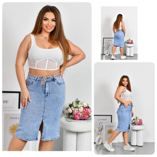 Юбка Lady N (31-38) 803 l.blue (лето)