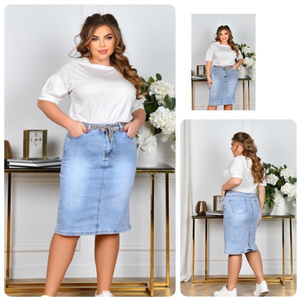 Юбка Lady N (32-42) 805 l.blue (лето)