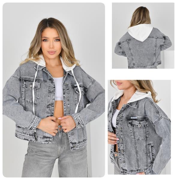 Куртка Lady N (XS-2XL) 816 grey (лето)