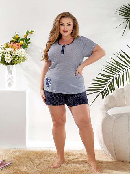 Костюм Vehuiah (2XL-4XL) VH35 navy (лето)