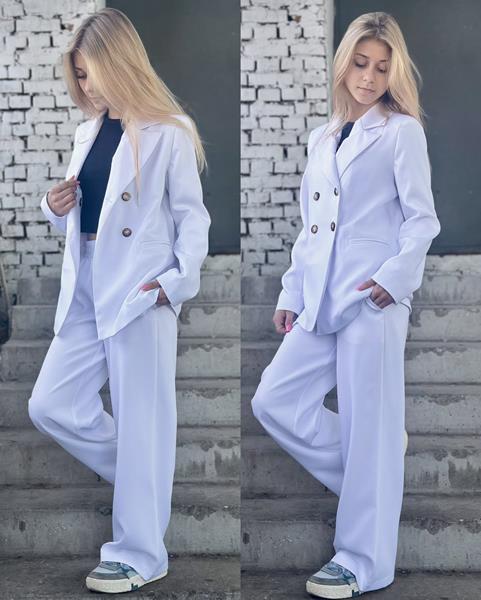 Костюм Karolina (32-42) KR211 white (деми)