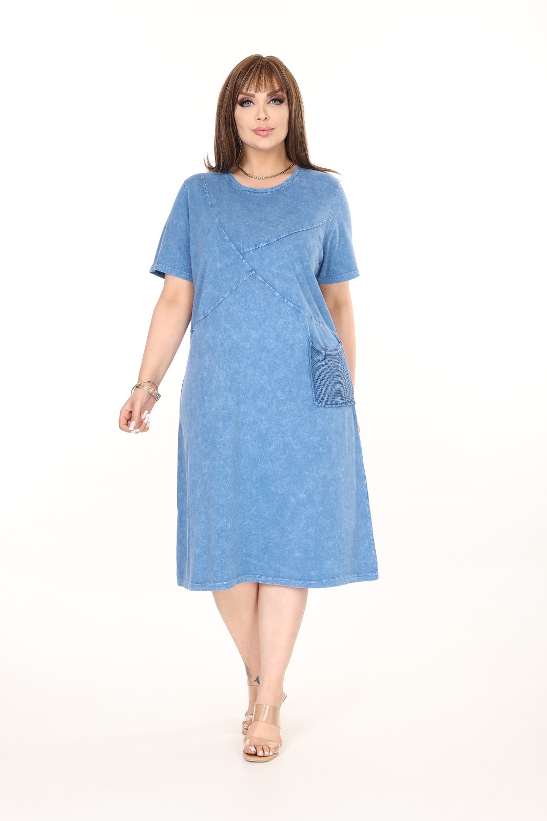 Платье Alberk (56-62) 4085 l.blue (лето)