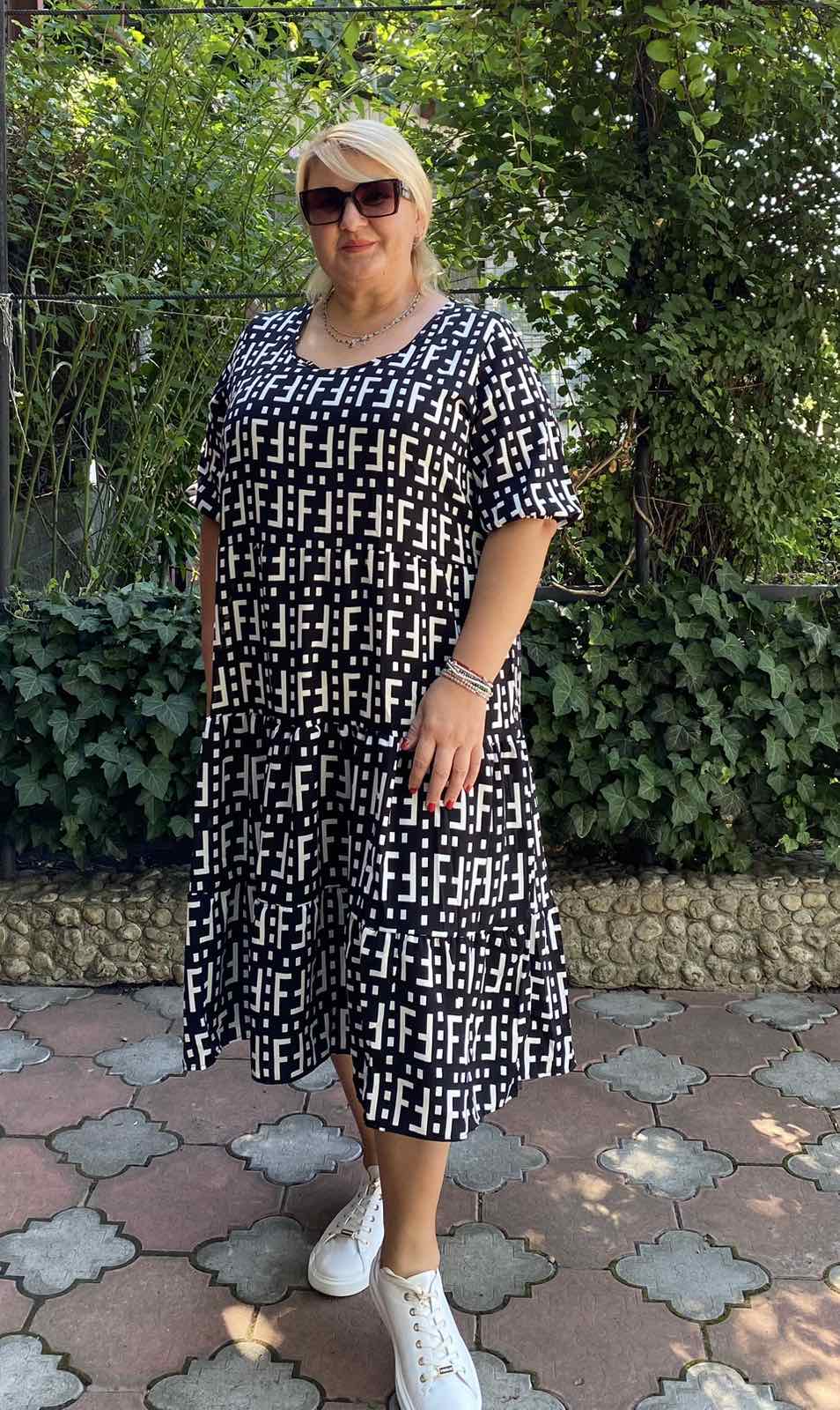 Платье BAT (52-56) 366 black (лето)