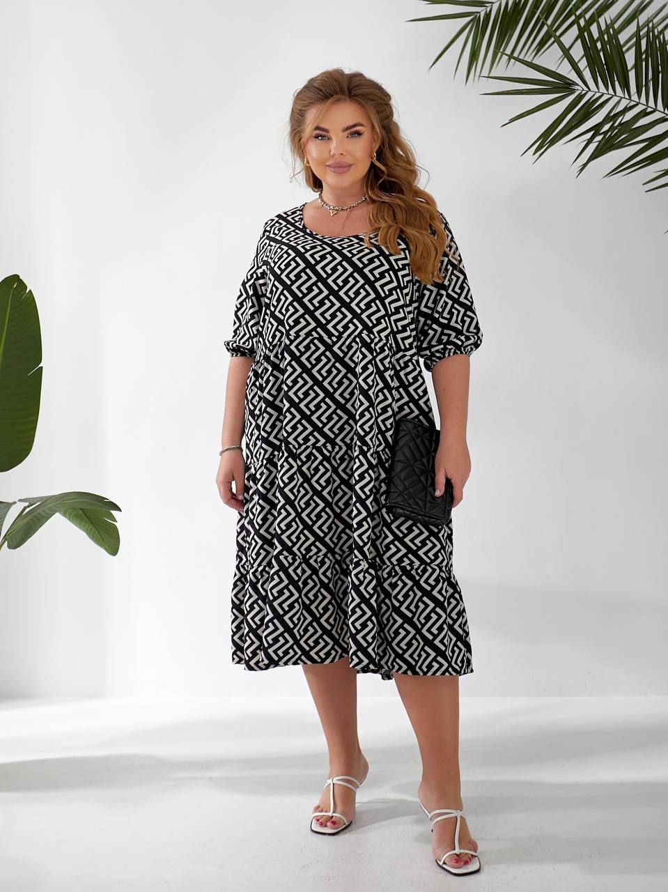 Платье BAT (52-56) 366-1 black (лето)