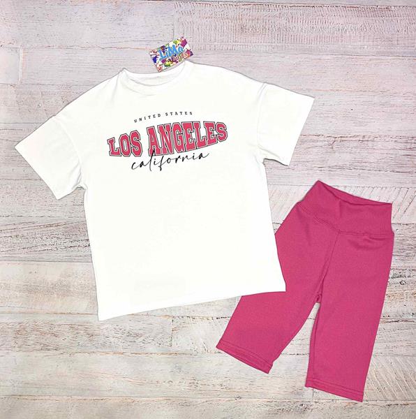 Костюм LiMa kids (134-158) 2314 white-crimson (лето)