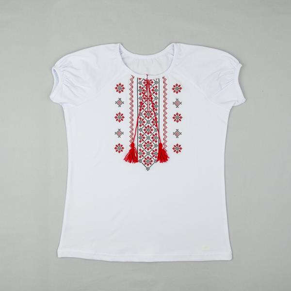 Вышиванка Webi (146-158) 15-12-9 white (лето)