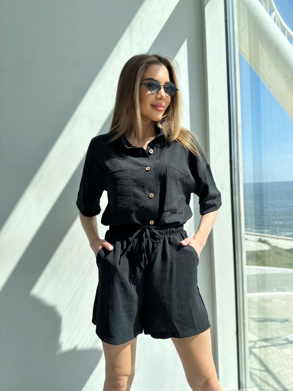 Костюм Sofi Cor (42-48) 9055 black (лето)