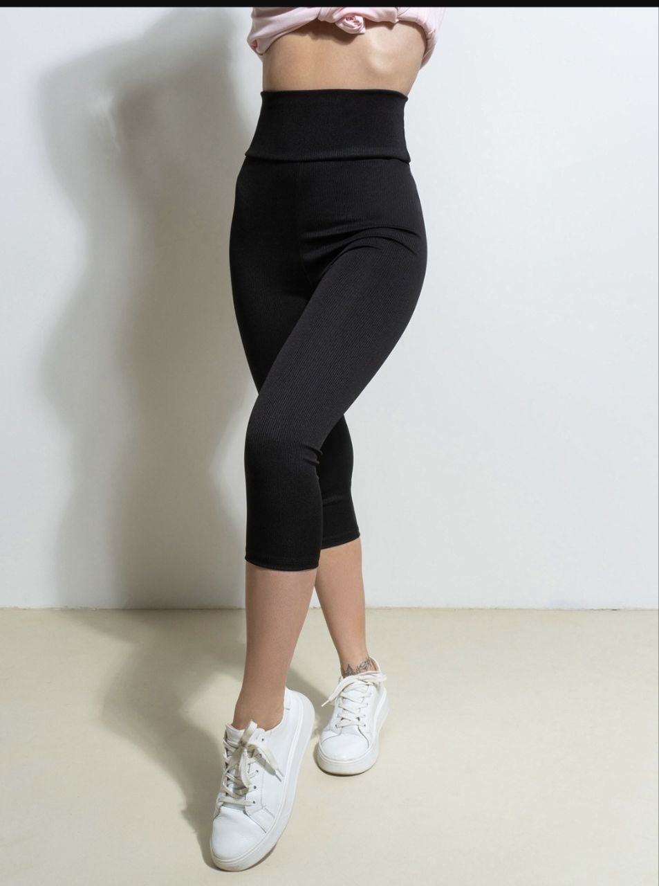 Бриджи Sport style (S-XL) 5350 black (лето)