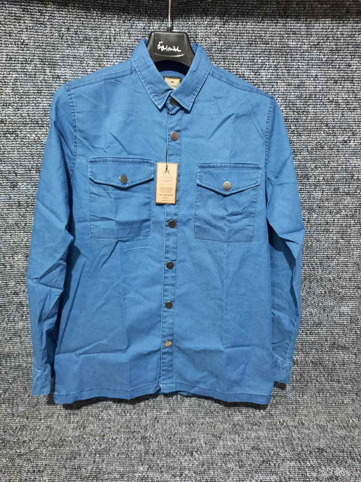 Рубашка Mary Poppins (S-2XL) 4676 blue (деми)