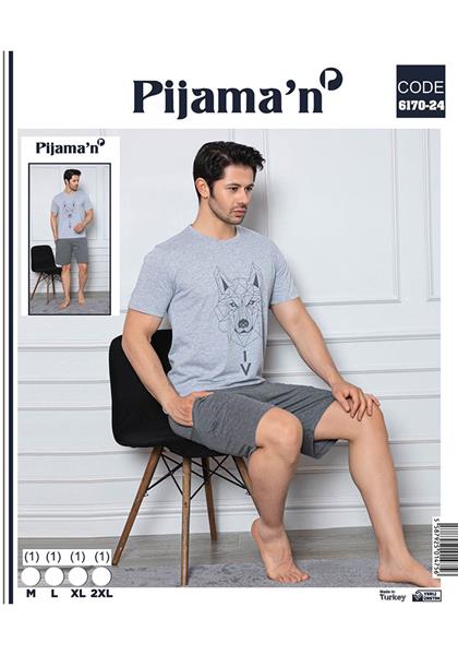 Пижама Vehuiah (M-2XL) 6170-24 l.grey (лето)