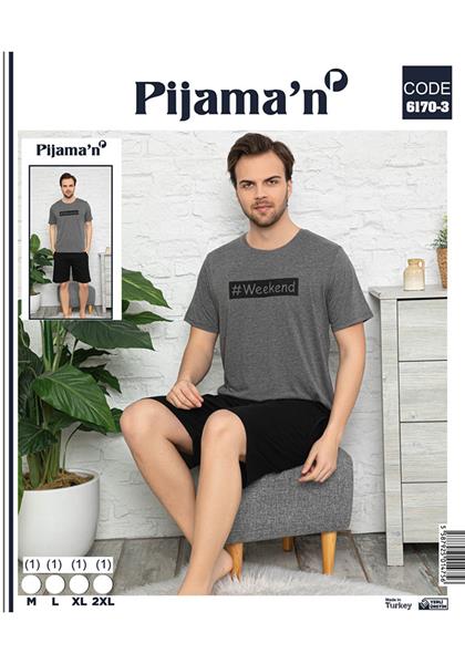 Пижама Vehuiah (M-2XL) 6170-3 grey (лето)