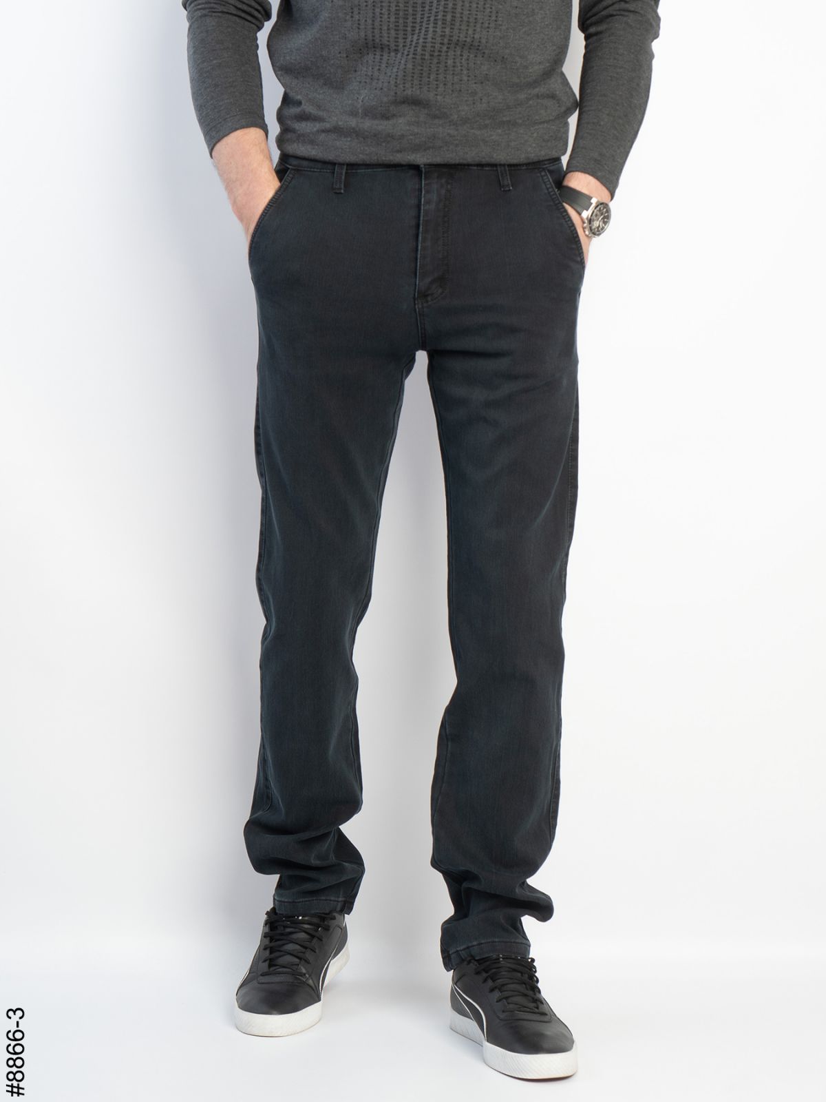 Джинсы God Baron (30-40) W8866-3 black (деми)