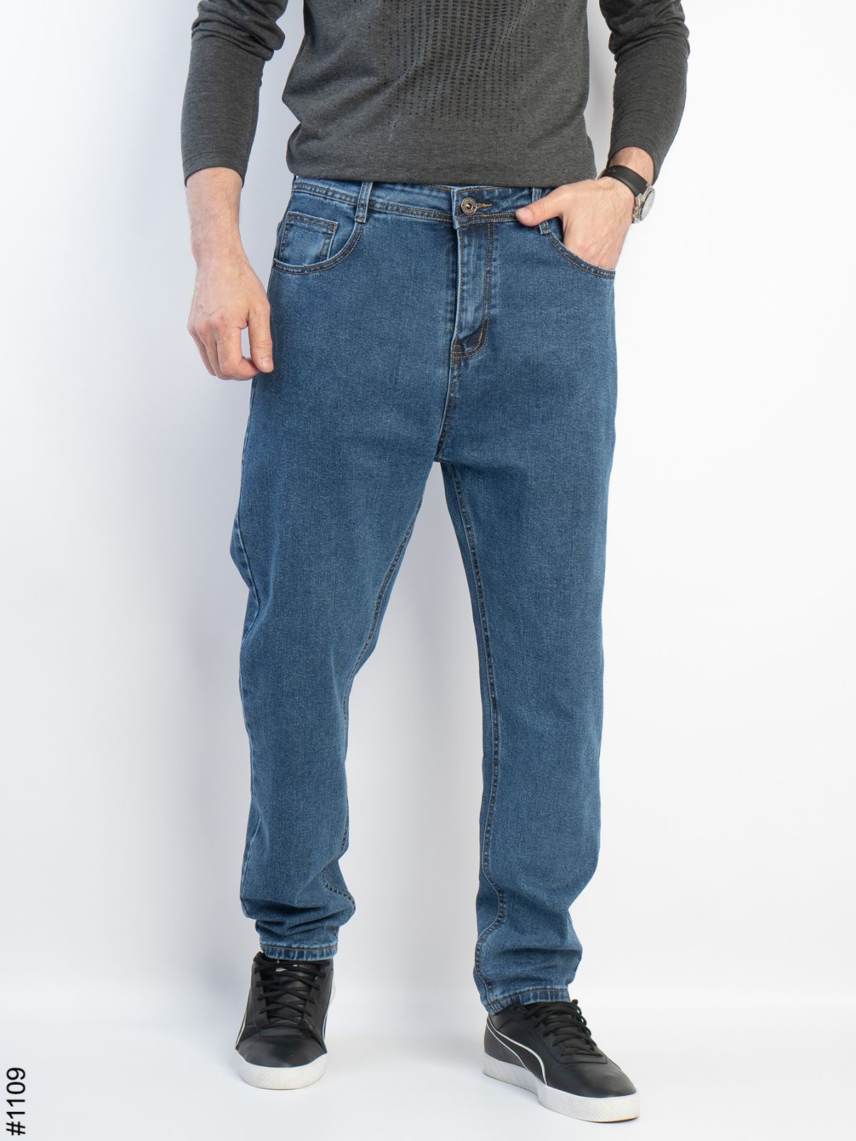 Джинсы God Baron (29-38) 1109 blue (деми)