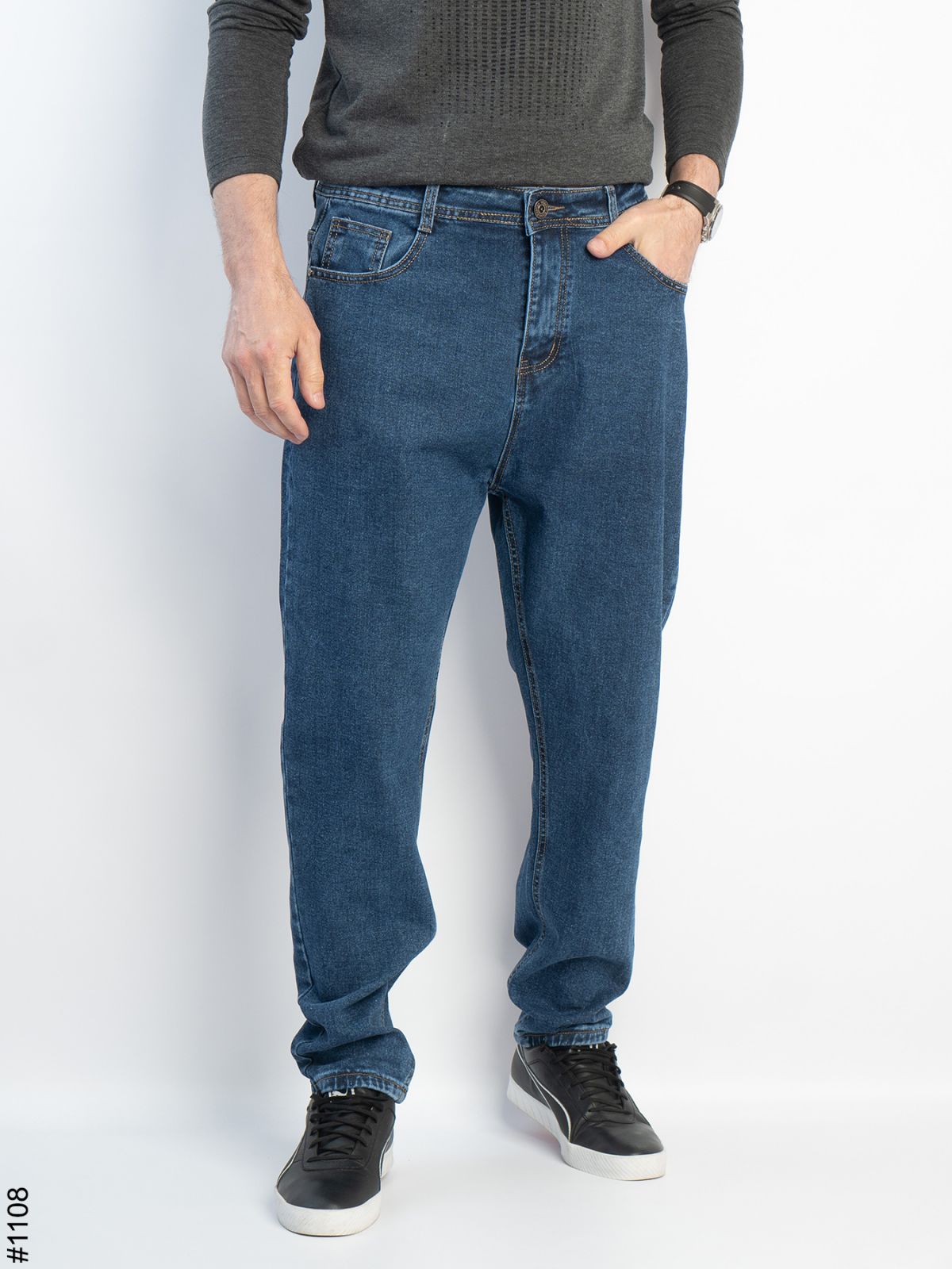 Джинсы God Baron (28-36) 1108 blue (деми)