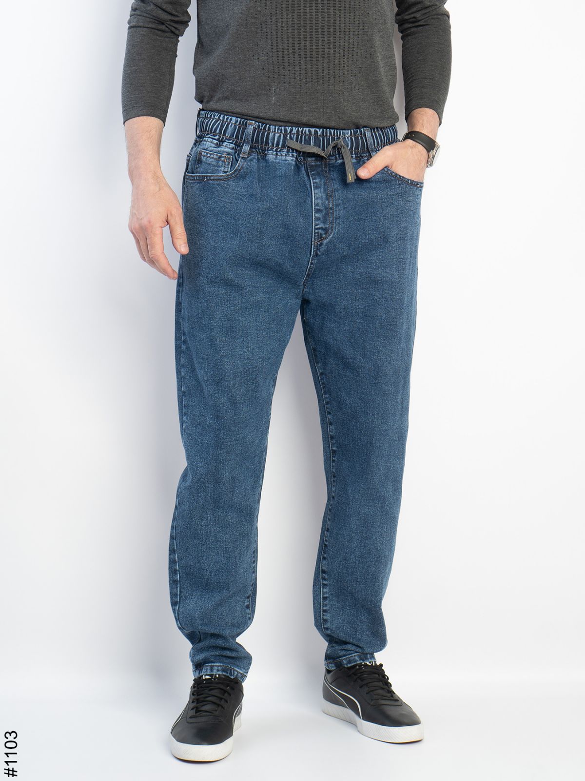 Джинсы God Baron (32-38) 1103 blue (деми)