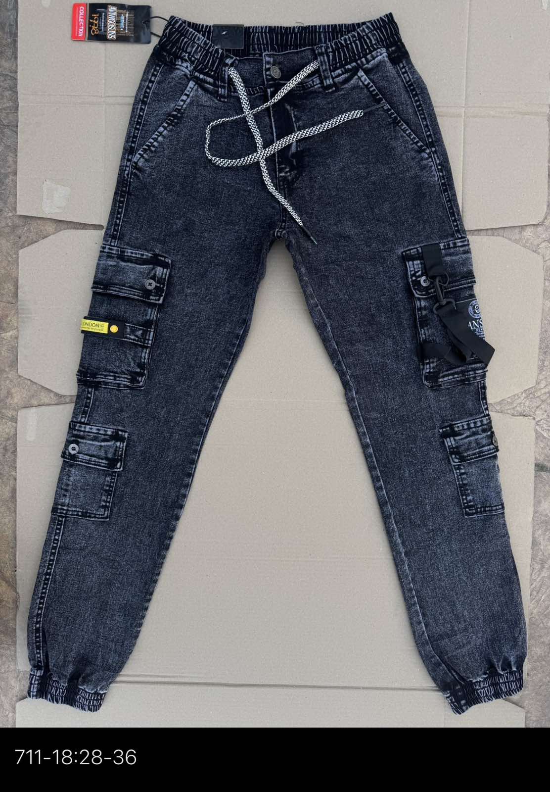 Джинсы God Baron (28-36) 711-18 blue (деми)