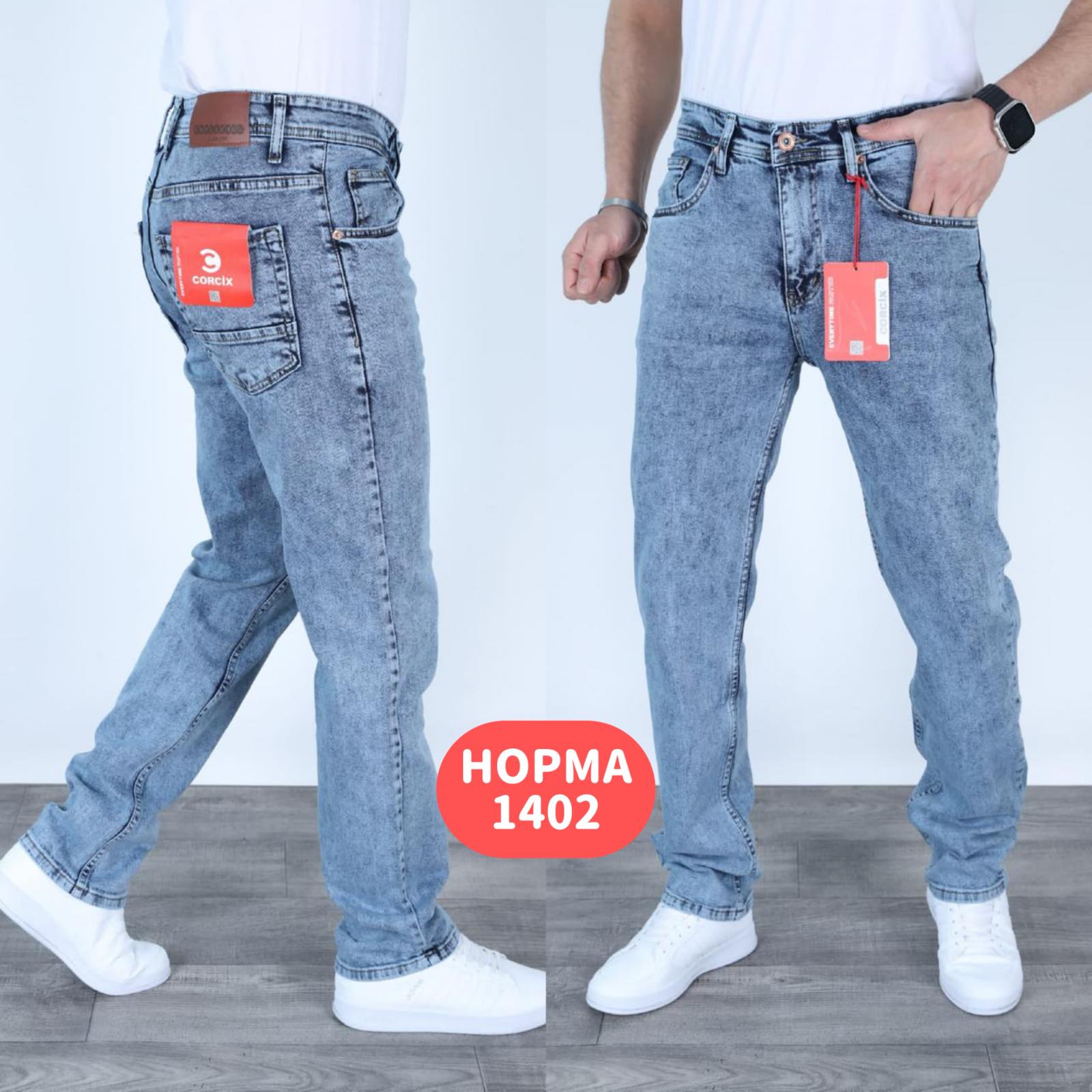 Джинсы God Baron (29-36) 1402 blue (деми)