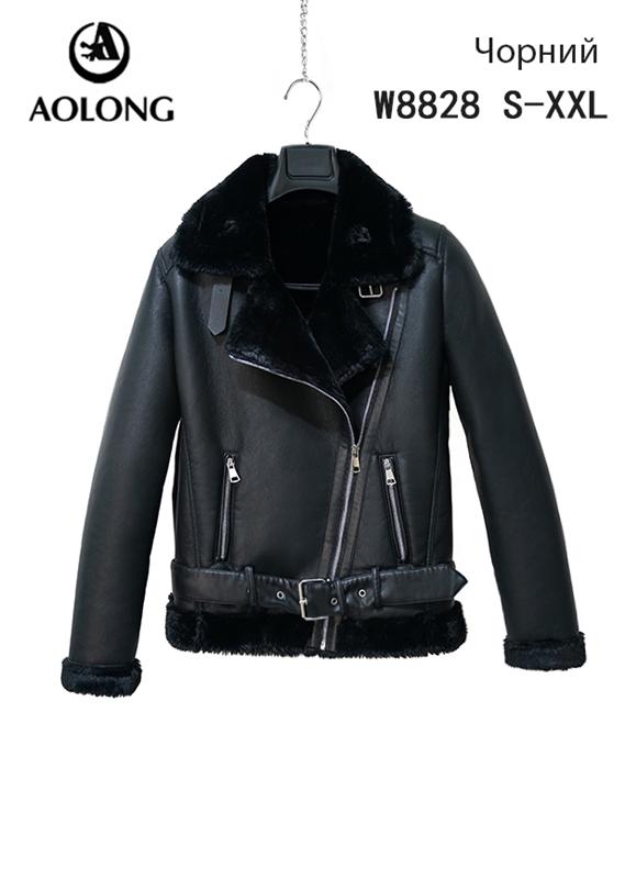 Куртка Immei (S-2XL) W8828 black (зима)