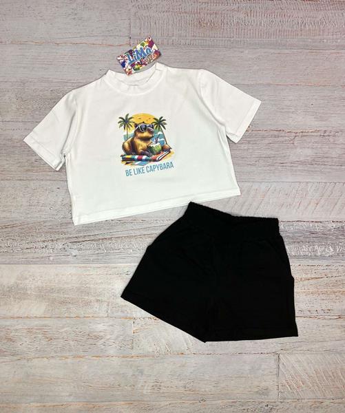 Костюм LiMa kids (116-140) 2514-1 white (лето)