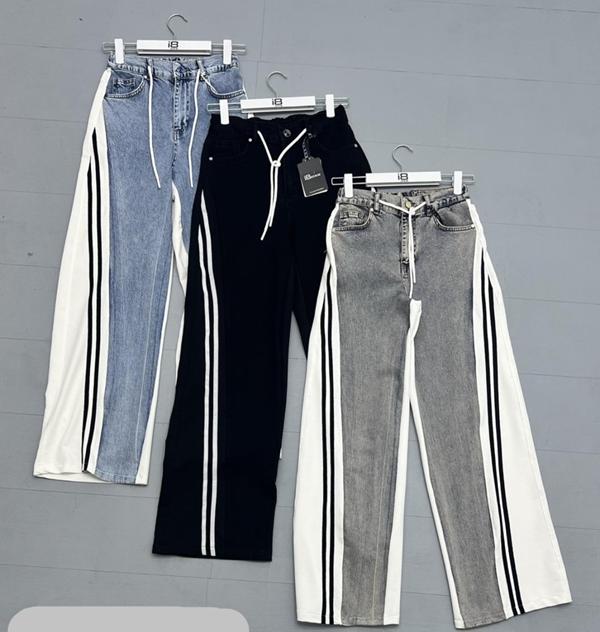 Джинсы Phi Hung (XS-L) P164 black (деми)