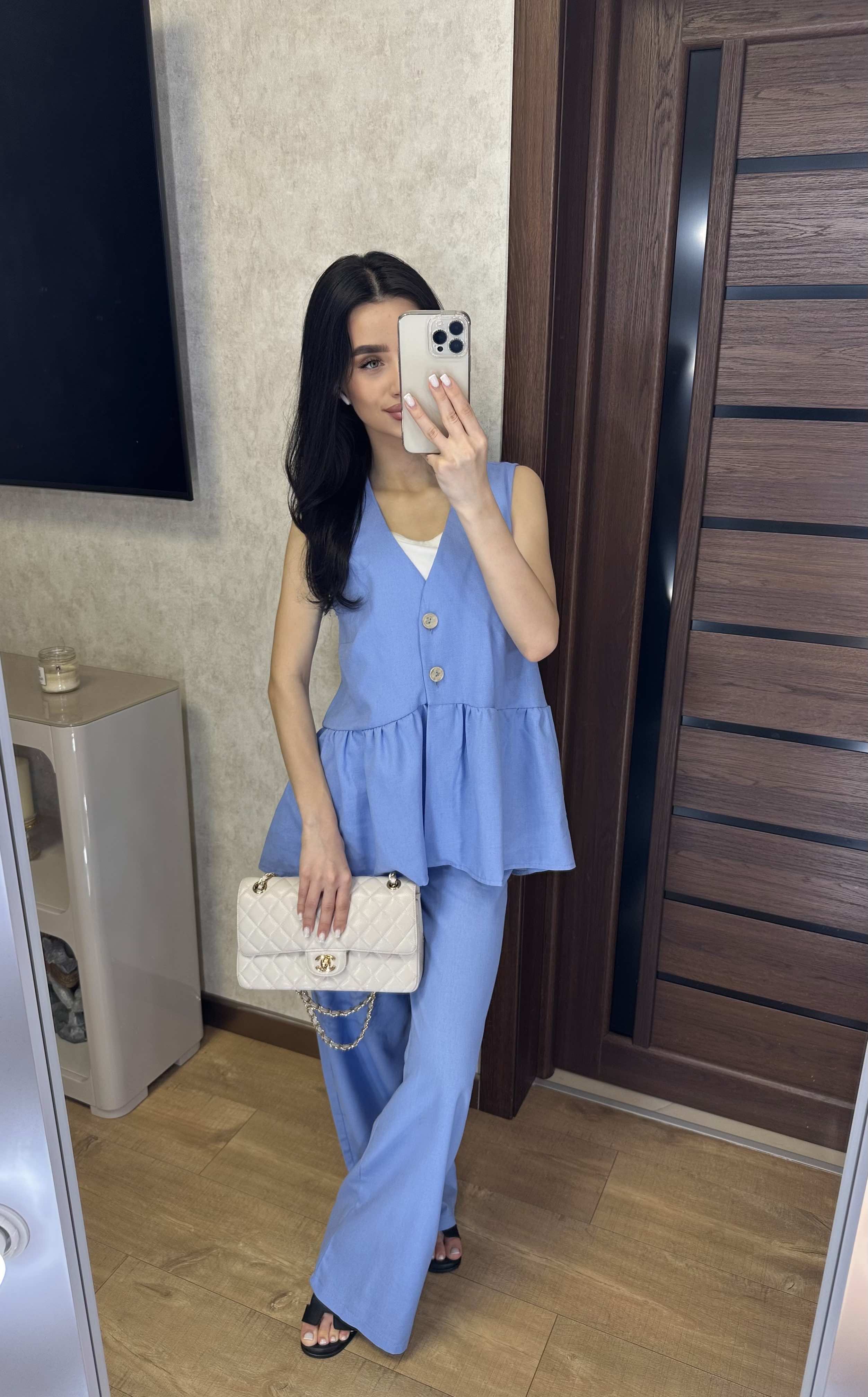 Костюм Valentina (42-48) 011 l.blue (лето)