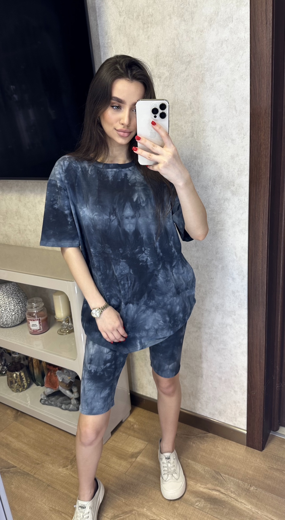 Костюм Valentina (42-56) VL85 navy (лето)