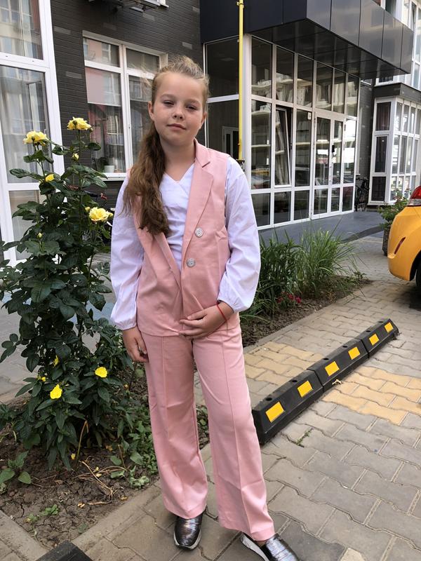 Костюм Moda school (128-140) M13 powder (деми)