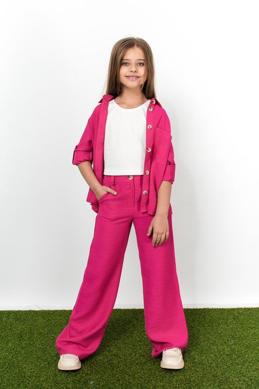 Костюм Moda school (122-152) 8503 fuchsia (лето)