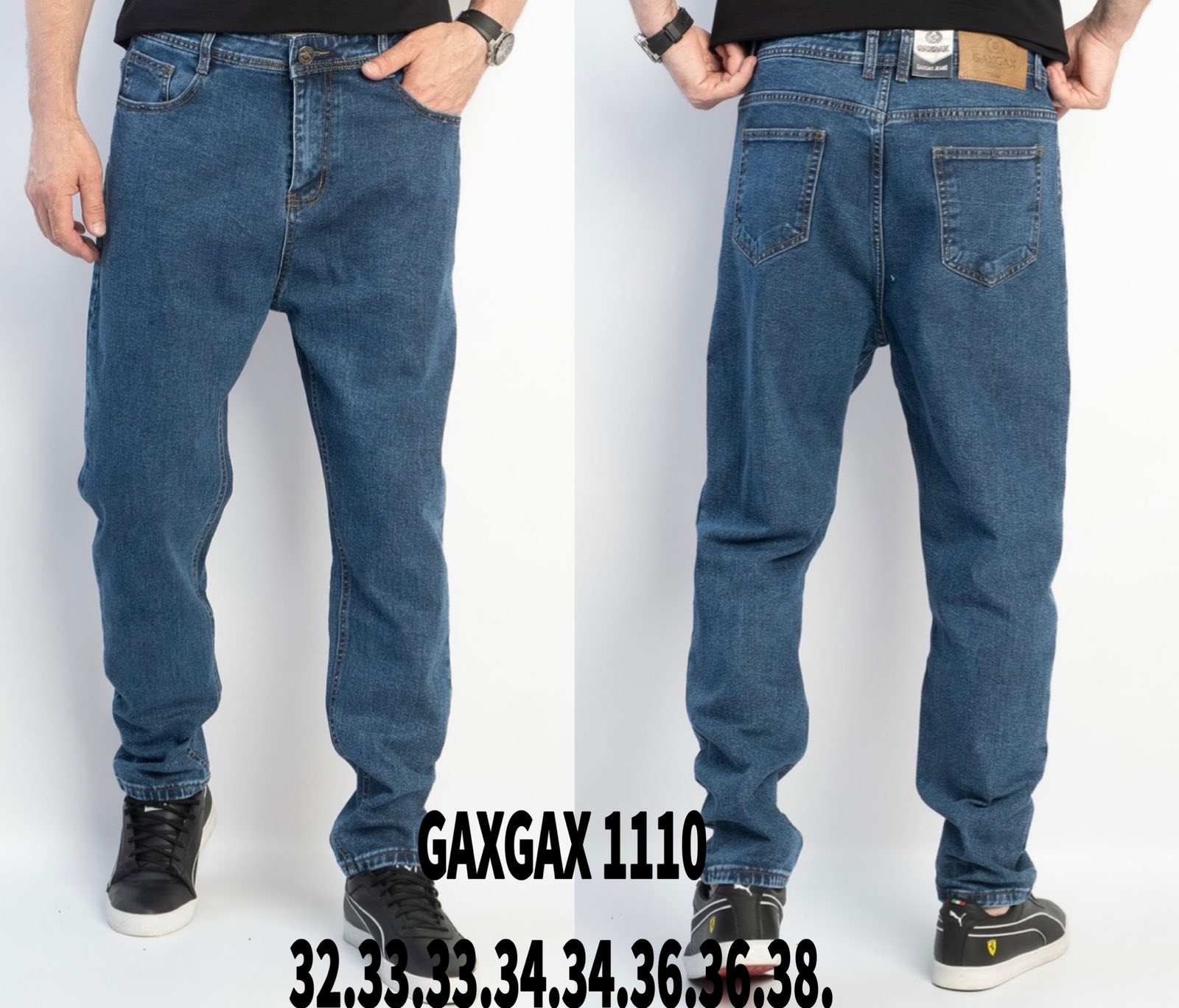 Джинсы God Baron (32-38) GAXGAX1110 blue (деми)