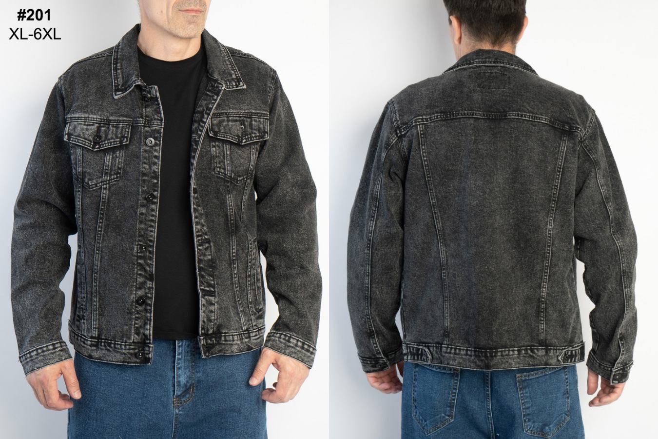 Куртка God Baron (XL-6XL) 201 black (деми)