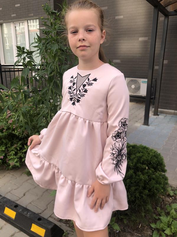 Платье Moda school (138-146) M22 powder (лето)