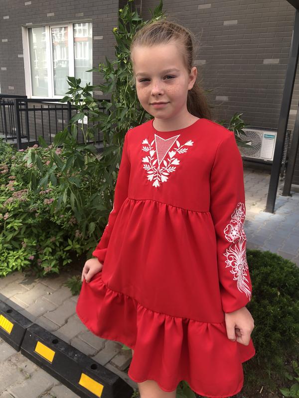 Платье Moda school (138-146) M25 red (лето)