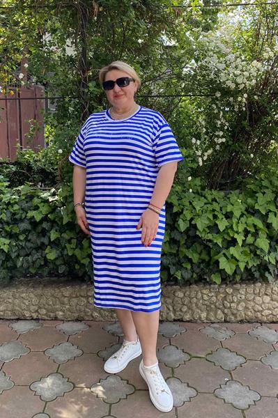 Платье BAT (46-56) 12 blue (лето)