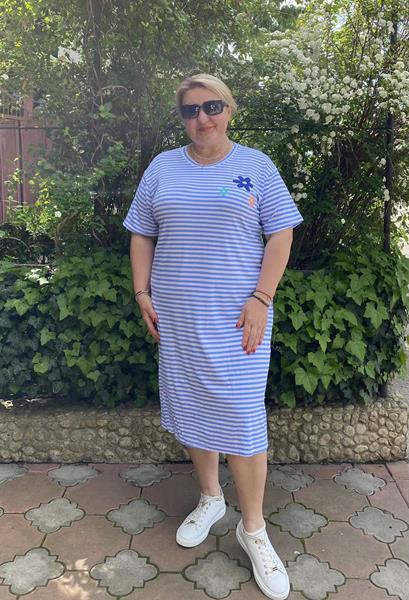 Платье BAT (46-56) 12 l.blue (лето)