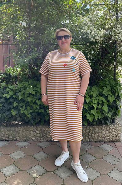 Платье BAT (46-56) 12 l.brown (лето)