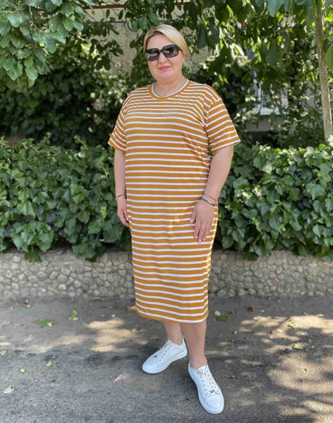 Платье BAT (46-56) 12 orange (лето)