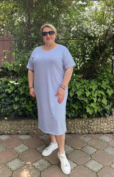 Платье BAT (46-56) 12-1 l.blue (лето)