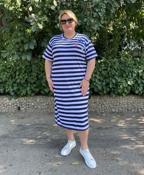 Платье BAT (46-56) 12-3 navy (лето)